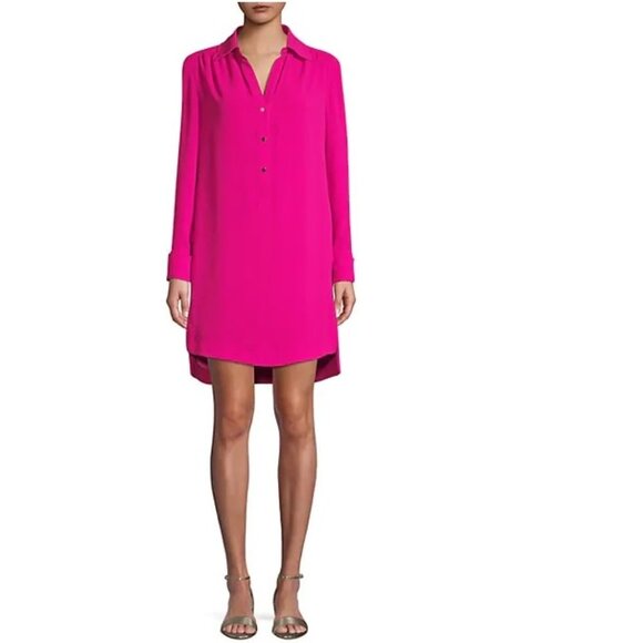 Trina Turk Welwood Long-Sleeve Shirt Dress